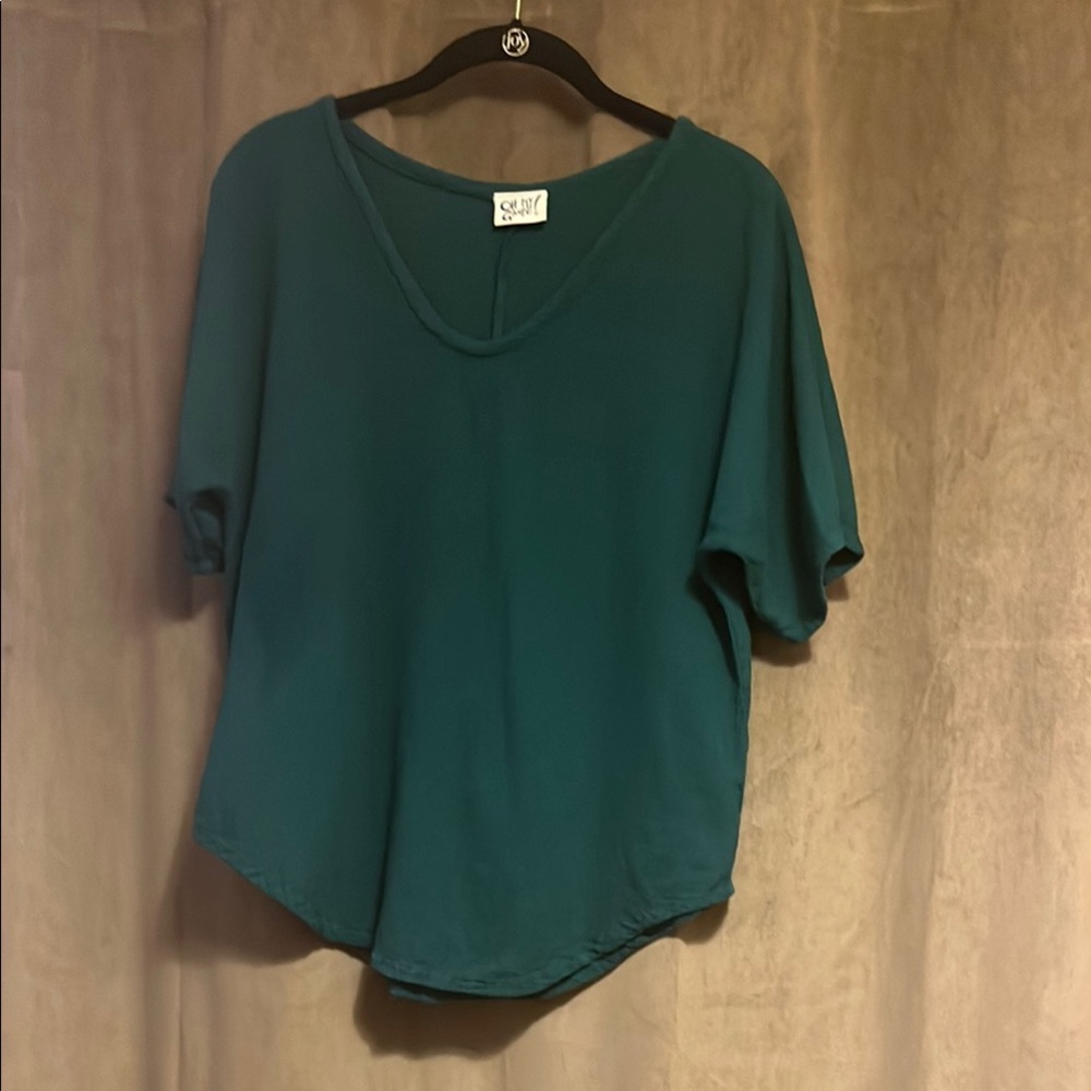 Pine Short Sleeve V-Neck - Oh My Gauze!